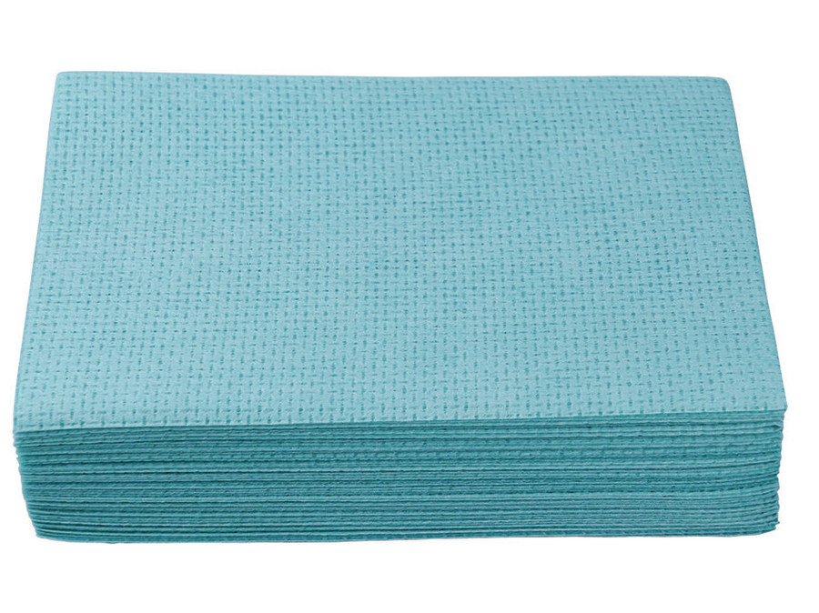 10 lavettes microfibre 38x38cm bleues : Chez Rentreediscount